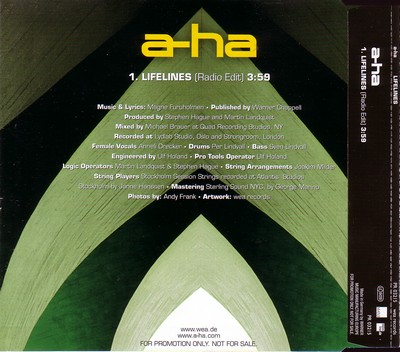 A-Ha - Lifelines PROMO