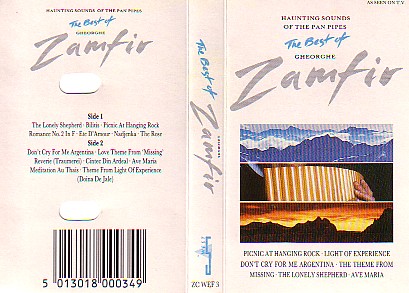 Zamfir Gheorghe - Best Of Zamfir (Cassette!)