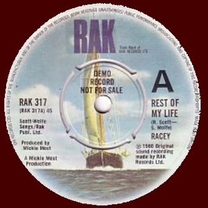 Racey - Rest Of My Life DEMO (Vinyl!)